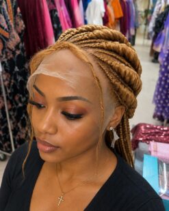 Alternative view of Cornrow Braids Lace Wig - Honey Blonde 10